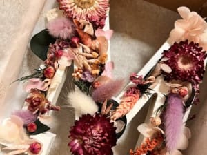 Atelier de lettre fleurie  à Paris 15ème 