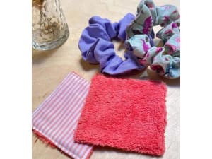 Atelier couture chouchous ou lingettes upcyclé à Lyon (69)