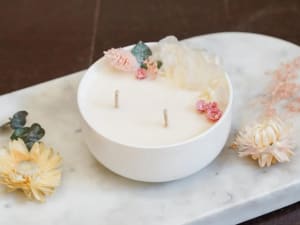 Atelier bougies fleuries à Paris 11ème