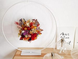 Atelier création d'un nuage de fleurs séchées à Mouvaux (59)