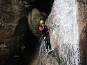 Canyoning dans le canyon de Pulischellu