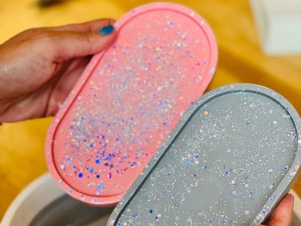 Atelier création d'objets en Jesmonite à Nice