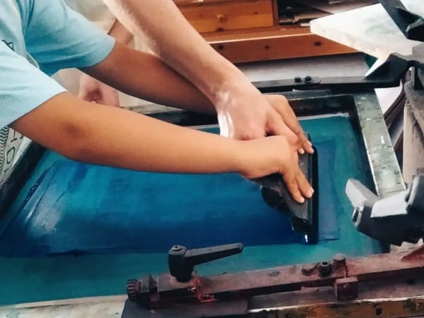 Anniversaire "initiation à la sérigraphie" à Saint-Étienne (42)