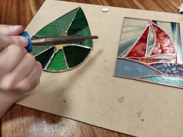 Atelier création d'un vitrail à Redon (35)