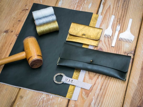 Atelier maroquinerie cuir duo adulte/enfant à Montjean-sur-Loire