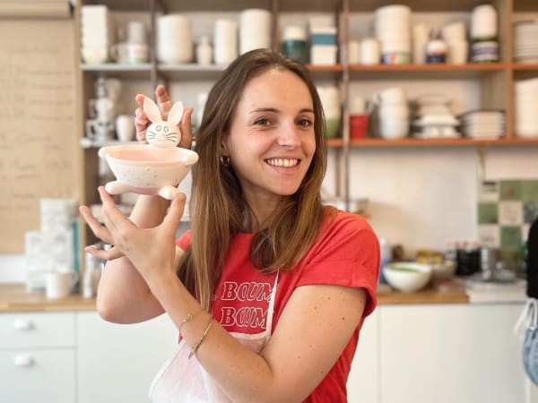 Atelier peinture sur céramique & goûter à Paris 14ème