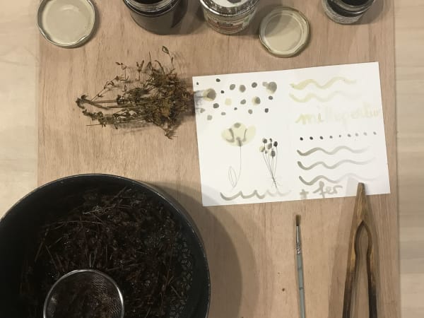 Atelier encres végétales et papeterie près de Rennes (35)