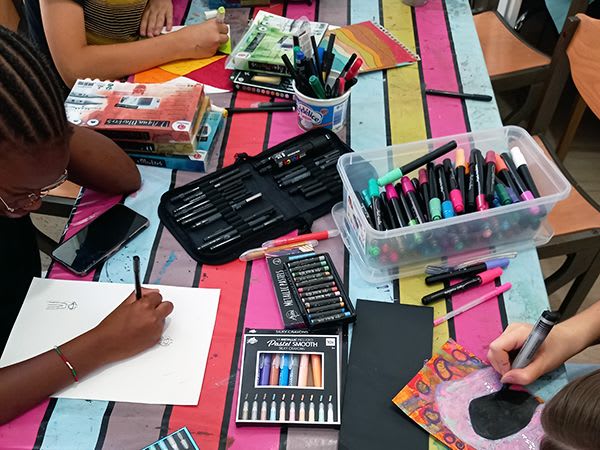 Drawing workshop for children in Metz (57)