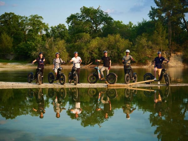 Circuit e-trottinette "entre lacs et vignobles" à Léognan (33)