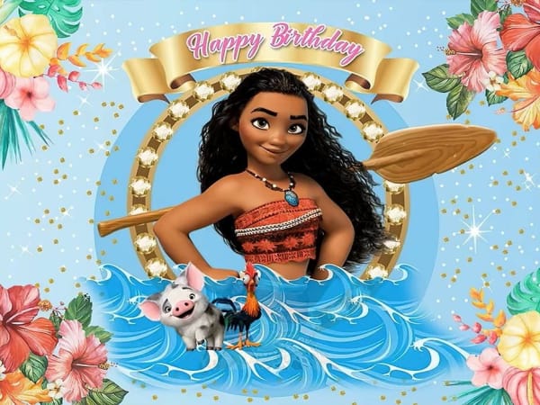 Anniversaire Vaiana 3-8 ans à domicile en Ile-de-France