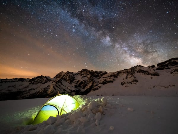 Aventure photo nocturne "Ciel étoilé" près de Cauterets (65)