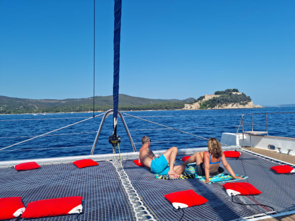 Journée en catamaran depuis Hyères (83)