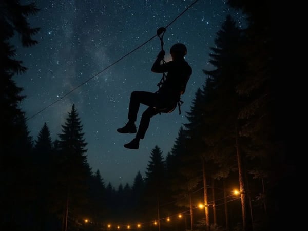 Nocturne accrobranche à l'AccroCamp Rueil-Malmaison