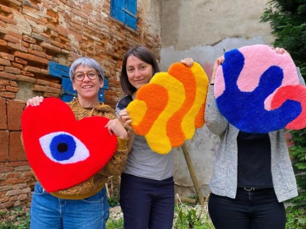 Atelier Tufting création d'un tapis à Toulouse (31)