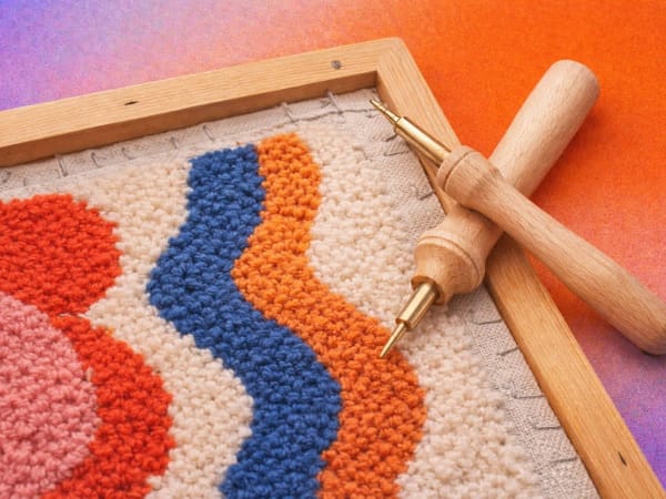 Punch Needle workshop in Plestin-les-Grèves (22)