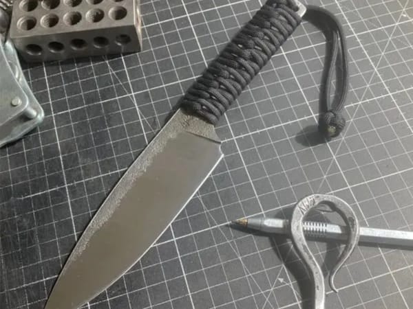 Atelier forge d'un couteau au manche tressé à Saint-Galmier (42)