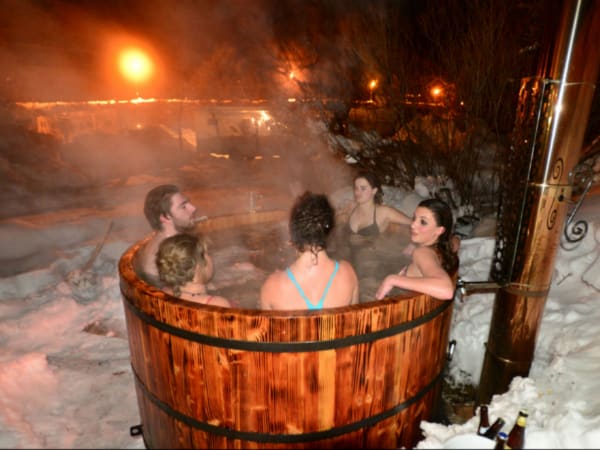 Nordic bath & Sauna at the "Ax 3 domaines" ski resort