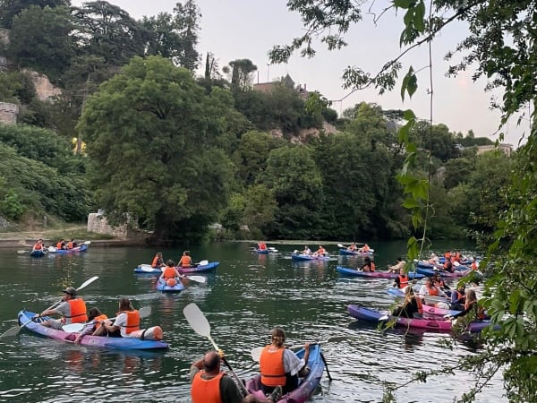 Balade nocturne en canoë et paddle à Poitiers (86) 