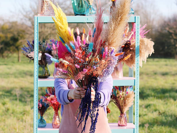 Team Building atelier création en fleurs séchées à Paris 20ème