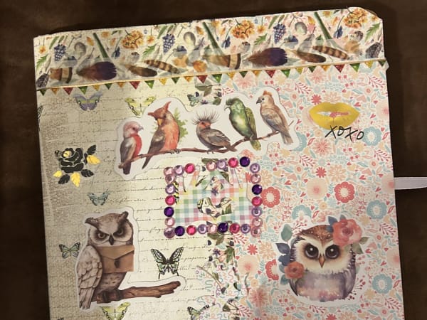 Anniversaire customisation d'un carnet 6-18 ans à Cadaujac (33)