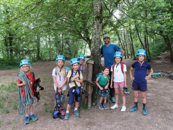 Climbing lessons for children or parents/children near Annecy (7