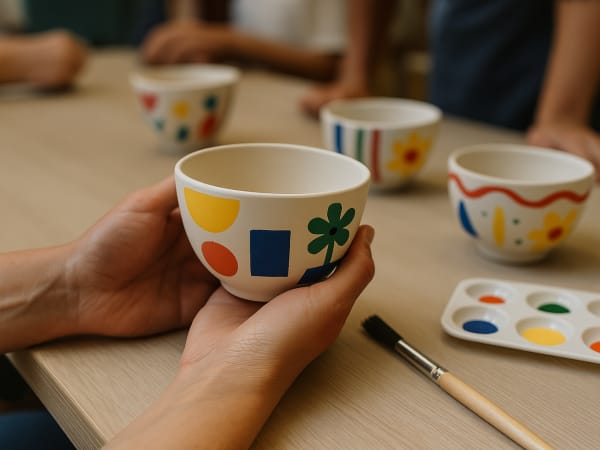 Anniversaire 6-14 ans peinture sur céramique à Bordeaux (33)