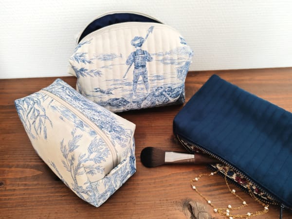 Atelier couture création d'une trousse de toilette à Nancy (54)
