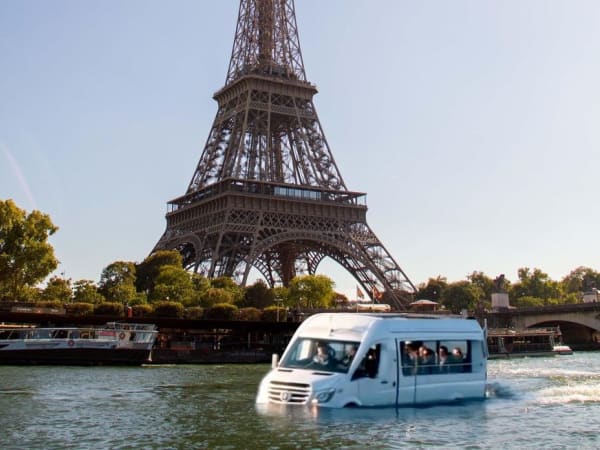 Tour en bus amphibie - Paris & Tunnel Canal St Martin