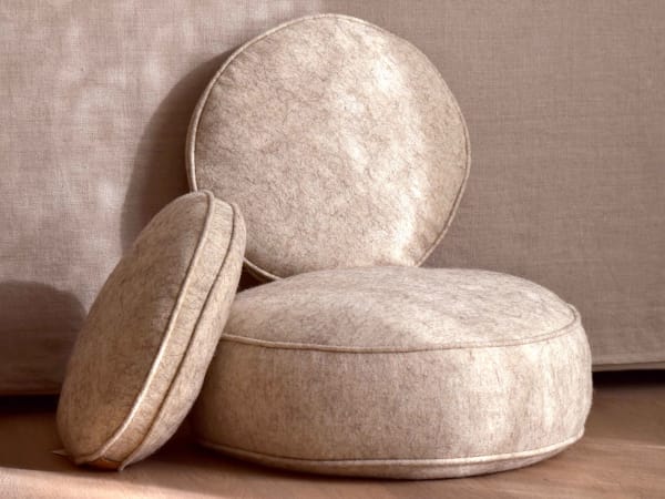 Atelier pouf en matières naturelles à Sorèze (81) 