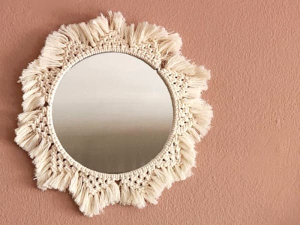 Macramé mirror workshop in Mouvaux (59)