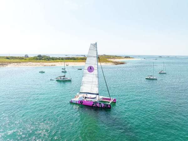 Soirée en catamaran dans le Finistère depuis Port la Forêt