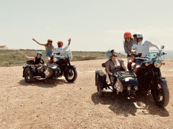 Balade en side-car à Sesimbra au Portugal