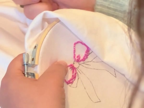 Atelier broderie traditionnelle sur T-shirt à Lyon 2ème