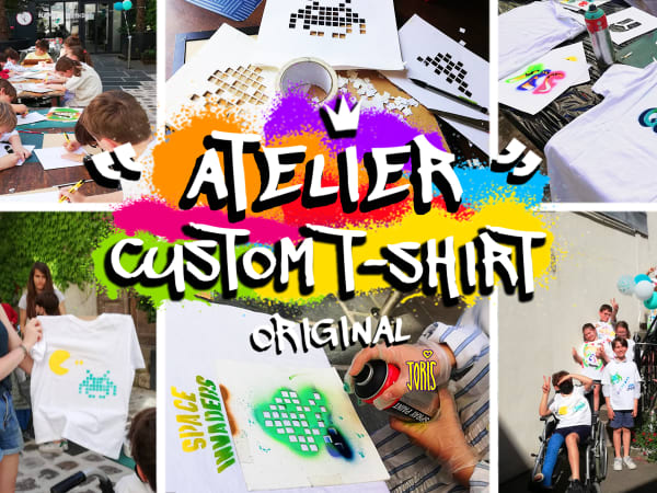 Anniversaire graffiti custom t-shirt 8-16 ans à Paris 12ème