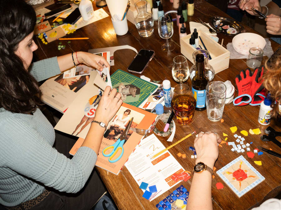 Atelier collage à Paris 11ème
