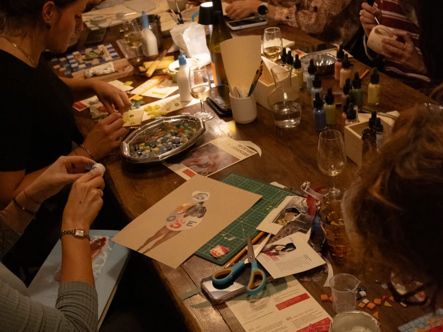 Atelier collage à Paris 11ème