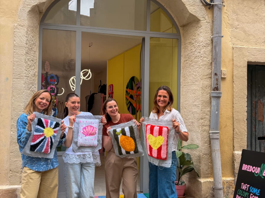 Workshop de iniciação ao tufting em Montpellier (34)