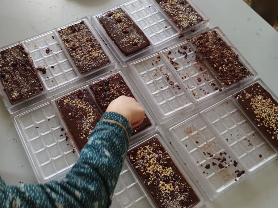 Workshop voor kinderen: chocoladereep maken in Nantes (44)