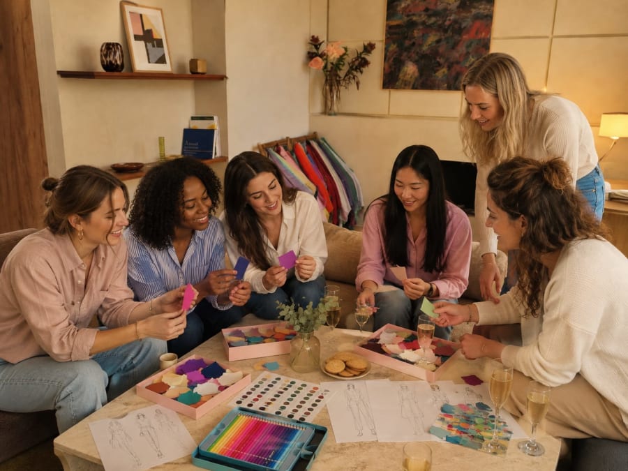 Atelier Colorimétrie spécial EVJF à Paris 2ème