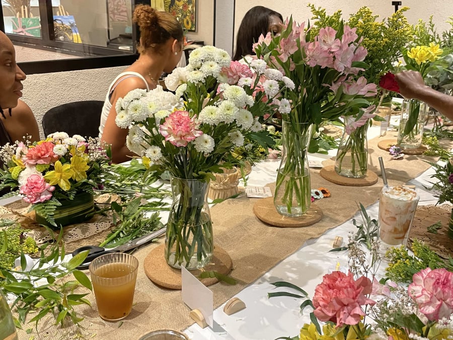 Workshop Exotische bloemschikken in het 8e arrondissement van Parijs