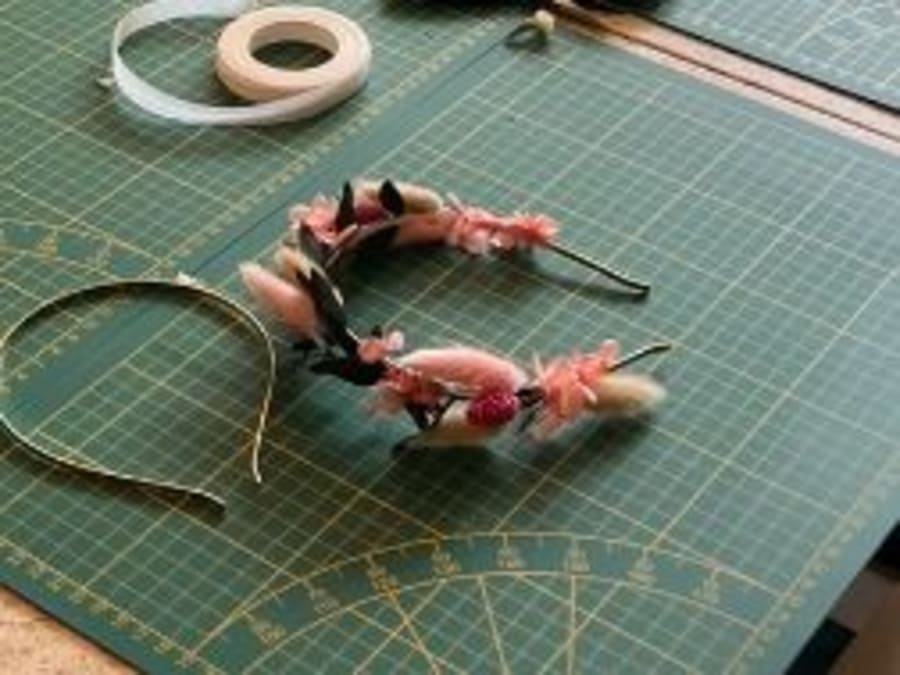 Atelier couronne de Tête en fleurs séchées à Clichy-La-Garenne 