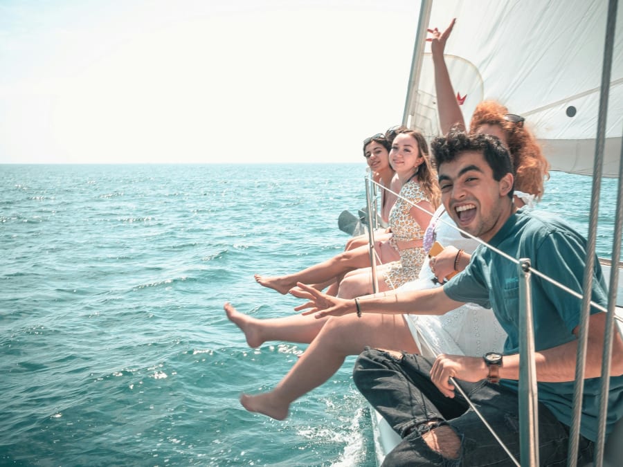 Excursion en voile au coucher du soleil à Barcelone