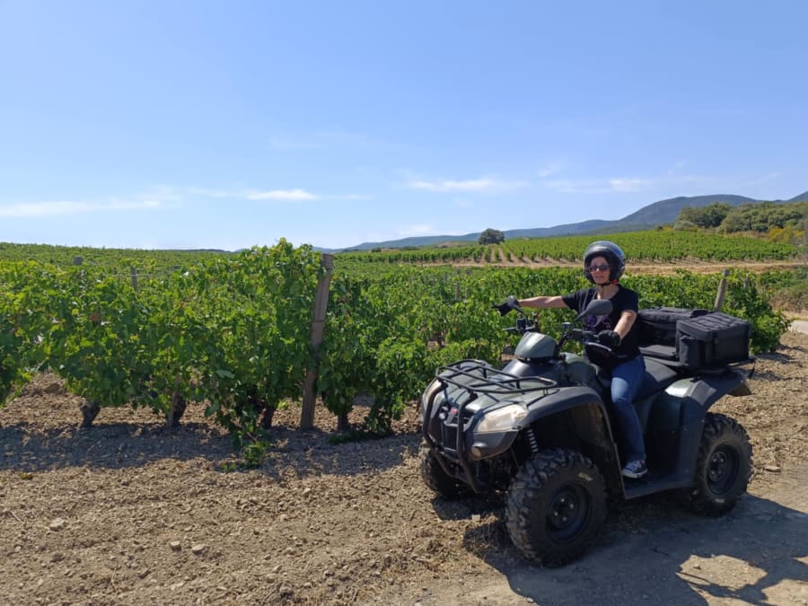 Randonnée en quad L'a"vin"turier près de Montpellier (34)