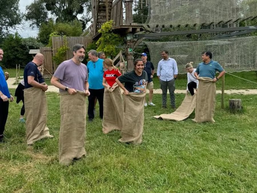 Team Building Olympiade & accrobranche à Jablines (77)