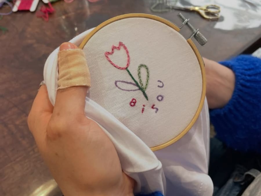 Atelier broderie & Tea Time à Paris 11ème