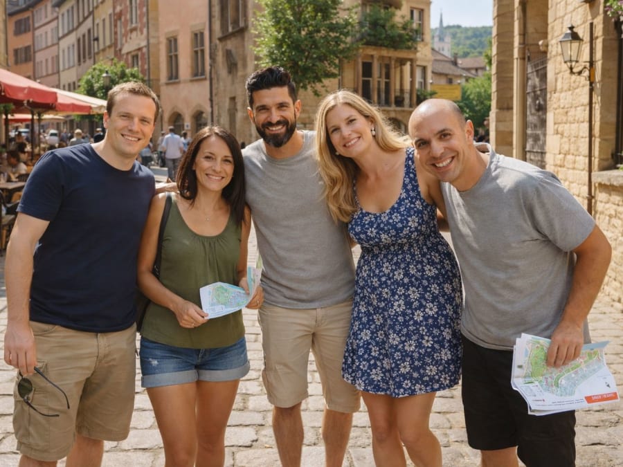 Concentración urbana en el barrio Chartrons de Burdeos