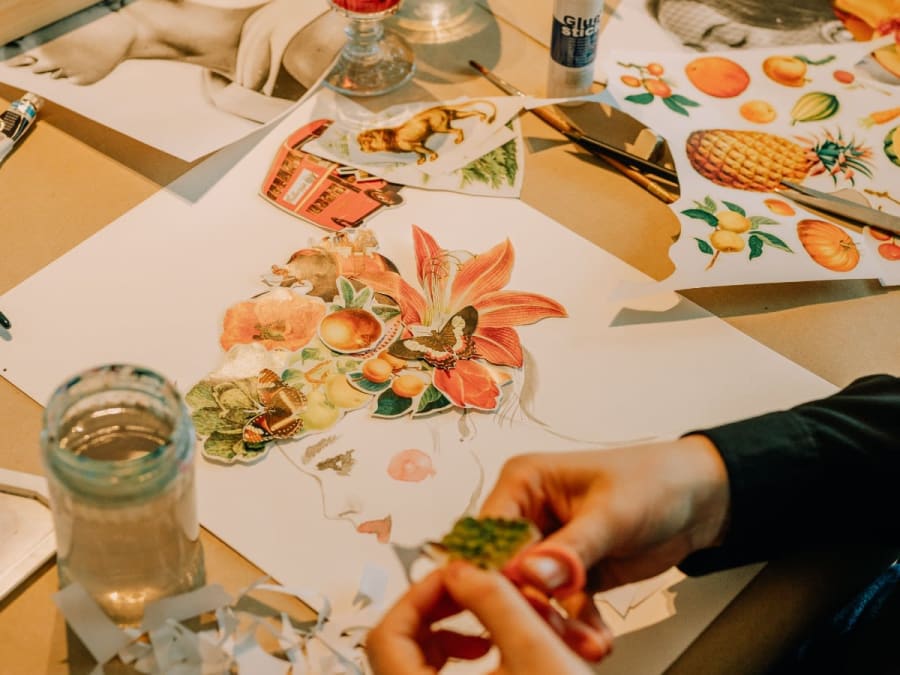 Atelier collage à Paris 11ème