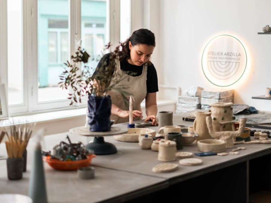 Workshop keramiekboetseren in het 6e arrondissement van Parijs