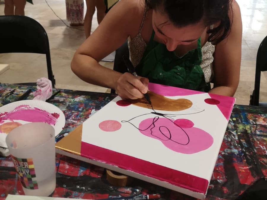 Taller de pintura y aperitivo en Montpellier (34)