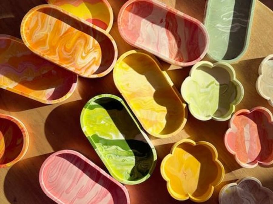 Team building création d'objet en Jesmonite à Nantes (44)